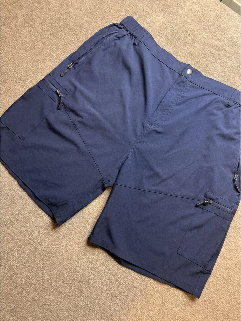 Pudolla Men's 3X Outdoor Navy Blue Hybrid Shorts XXXL (976)